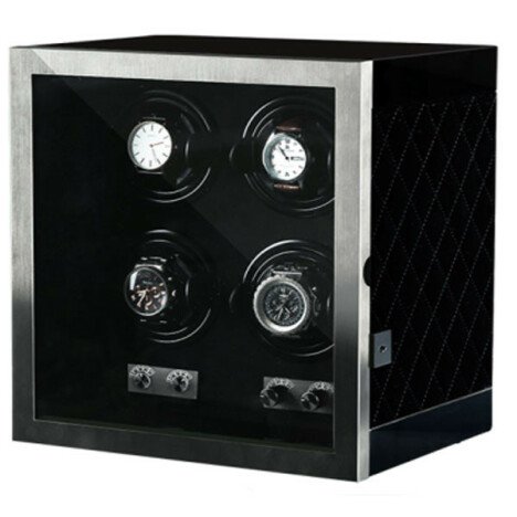 Cutie intors ceasuri automatice iUni, Luxury Watch Winder 4 Negru